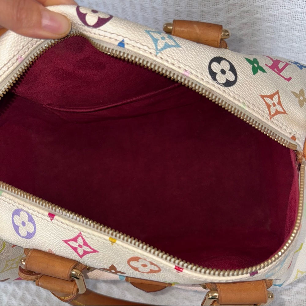 Louis Vuitton Murakami Multicolor Speedy White - Picture 7 of 9